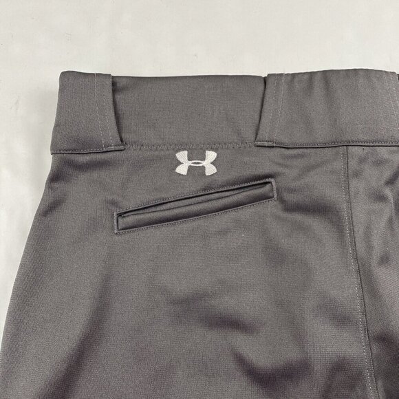 Under ARmour Baseball Pants Adult Size XL Gray Cropped Softball Knickers - Picture 8 of 9